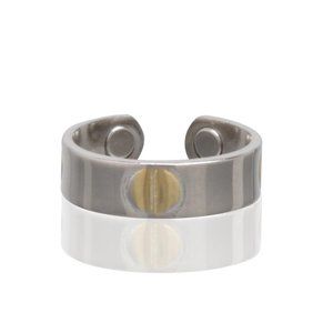 Magnetic Two Tone Ring - Pain Therapy Energy Ring